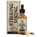 Brisanje Viking Brada rast olje z Biotin - 2 Fl Oz, Vanilla - Debelost, kondicioniranje Biotin Beard olje serum za moške z argan & Jojoba - Facial las rastni serum za moške