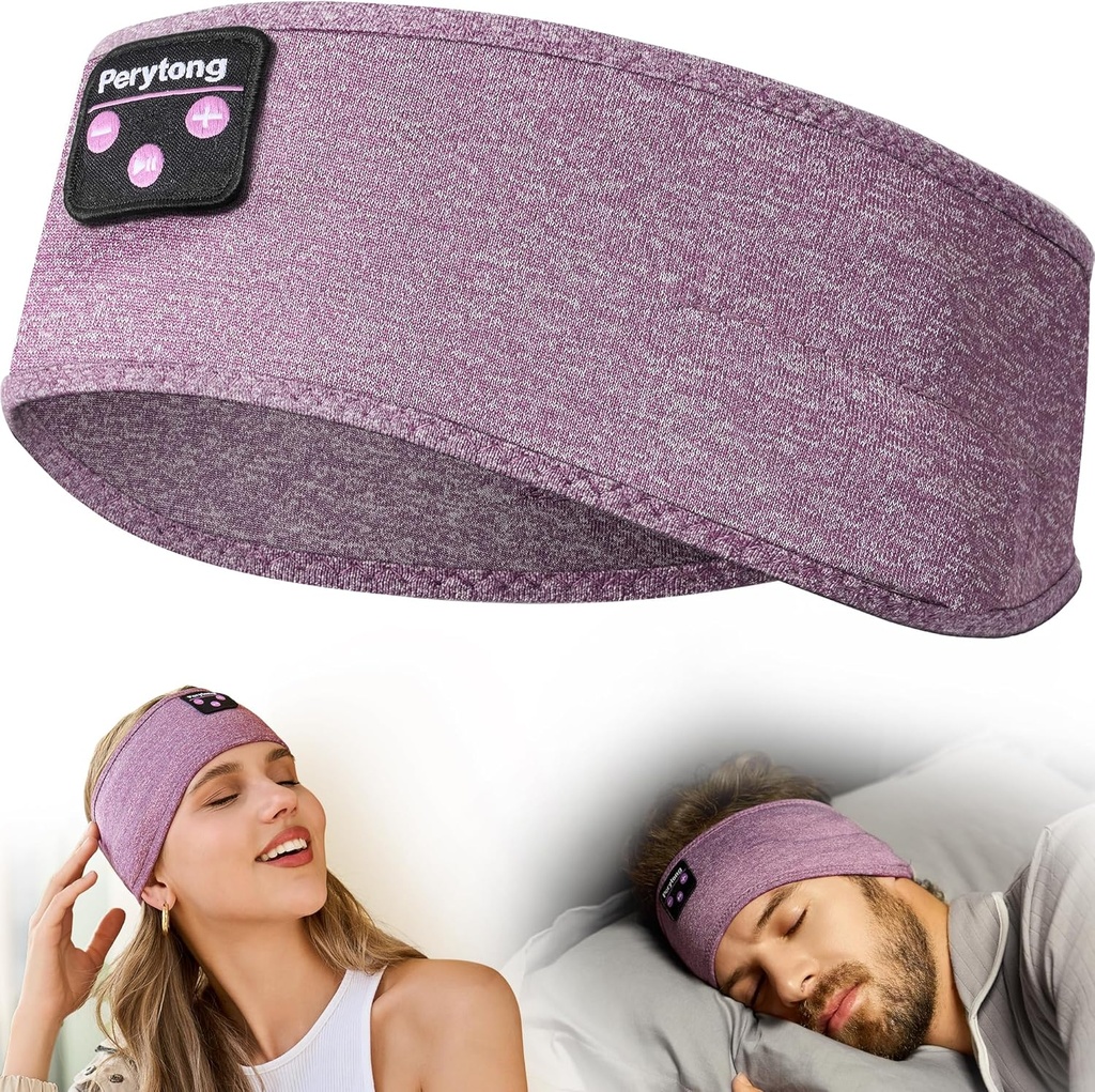 Perytong Bluetooth naglavni trak z brezžičnimi spalnimi ušesi za stranske spalce, telovadba, tek, nespečnost, potovanja, joga