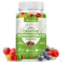 Kreatin Monohidrat Gumiji - 5g Kreatin za ženske Moški, Izboljšana mišična moč, Fokus in vzdržljivost, Muscle Builder,L-Taurin + Vitamin B12,Vegan, Gluten-free 80 Count
