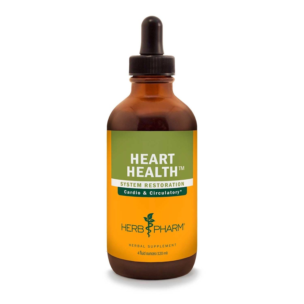 Herb Pharm Heart Health Liquid Herbal Formula s Hawthornom za podporo kardiovaskularnega sistema - 4 Ounce