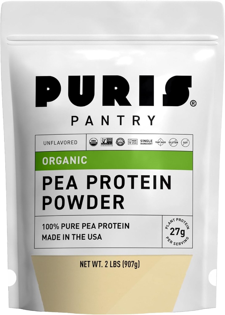 PURIS Organic Pea Protein Powder – USDA Organic Vegan Protein 