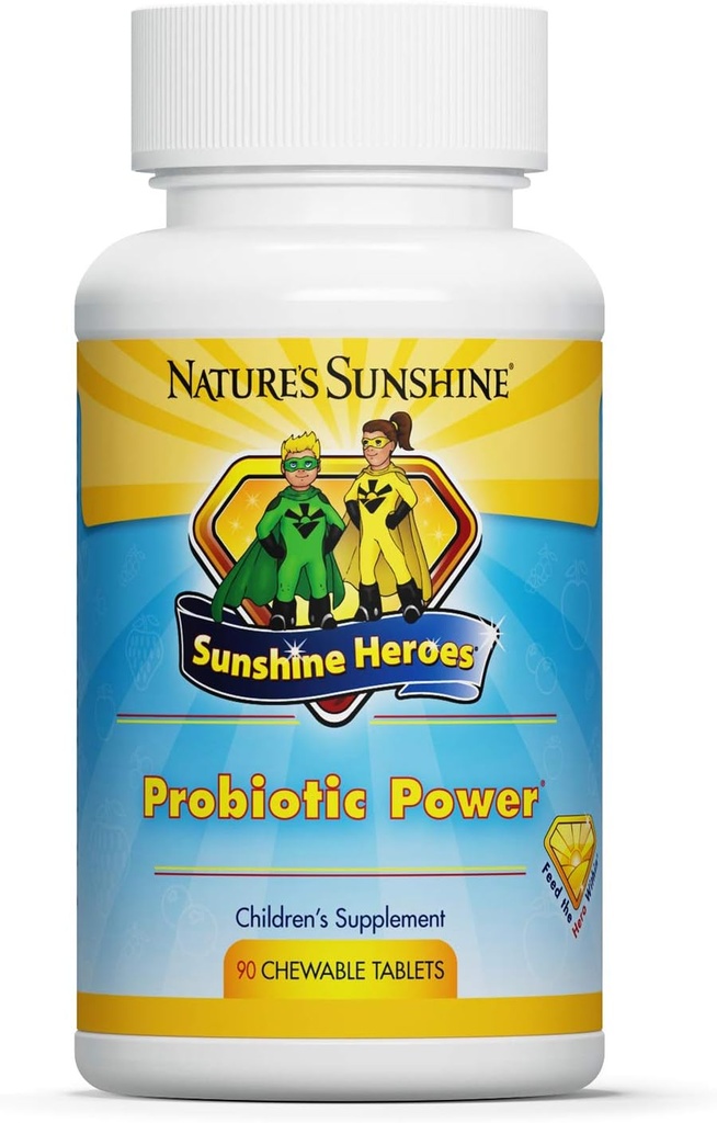 Narava Sunshine, Sunshine Heroes Probiotic Power 90 Žvečljive tablete