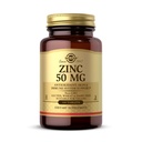 Solgarjev cink 50 mg, 100 tablet - cink za zdravo kožo, okus in vid - Imunski sistem in antioksidant podpora - Podpira rast celic in DNA formacijo - ne GSO, Vegan, Gluten prost - 100 Servinga