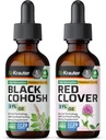 BIO KRAUTER Črna Cohosh Tinkture 2 Fl. Oz. & Red Clover Tinkture 2 Fl. Oz.