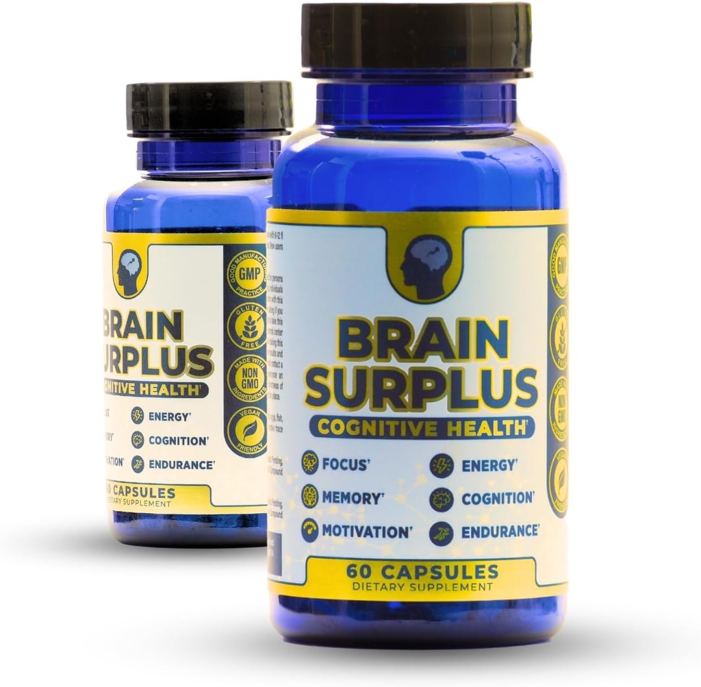 Nootropni dodatek za spomin, Fokus, Energija: z Lions Mane, Ginkgo Biloba, Alpha GPC, Vitamin B12 Non GSO, Vegan, Gluten Free