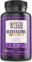 Trans-resveratrol z antioksidanti 180 Kapsule z Acai Berry, grozdno seme, in zeleni čaj Leaf Extract, 1450mg. Podpira kardiovaskularno zdravje in imunski sistem