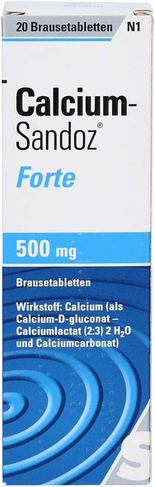 Kalcijev- sandoz Forte 500 mg 20 šumeča tableta