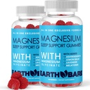 Sleep Gumies z Magnezij Glycinate, Melatonin, Ashwagandha, in Sivender – Dodatna podpora za spanje Gumies, Magnezij in Melatonin Dopolnilo, 120 Število, 2 Mesec dobave