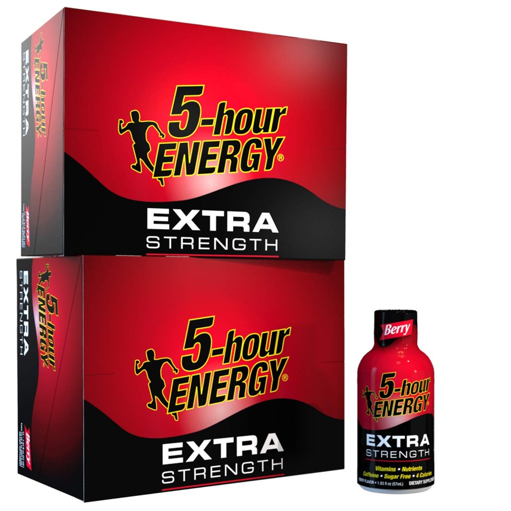 5-Hour Energy Shot, ekstra moč Berry, 1,93 oz. 24 pakiranje