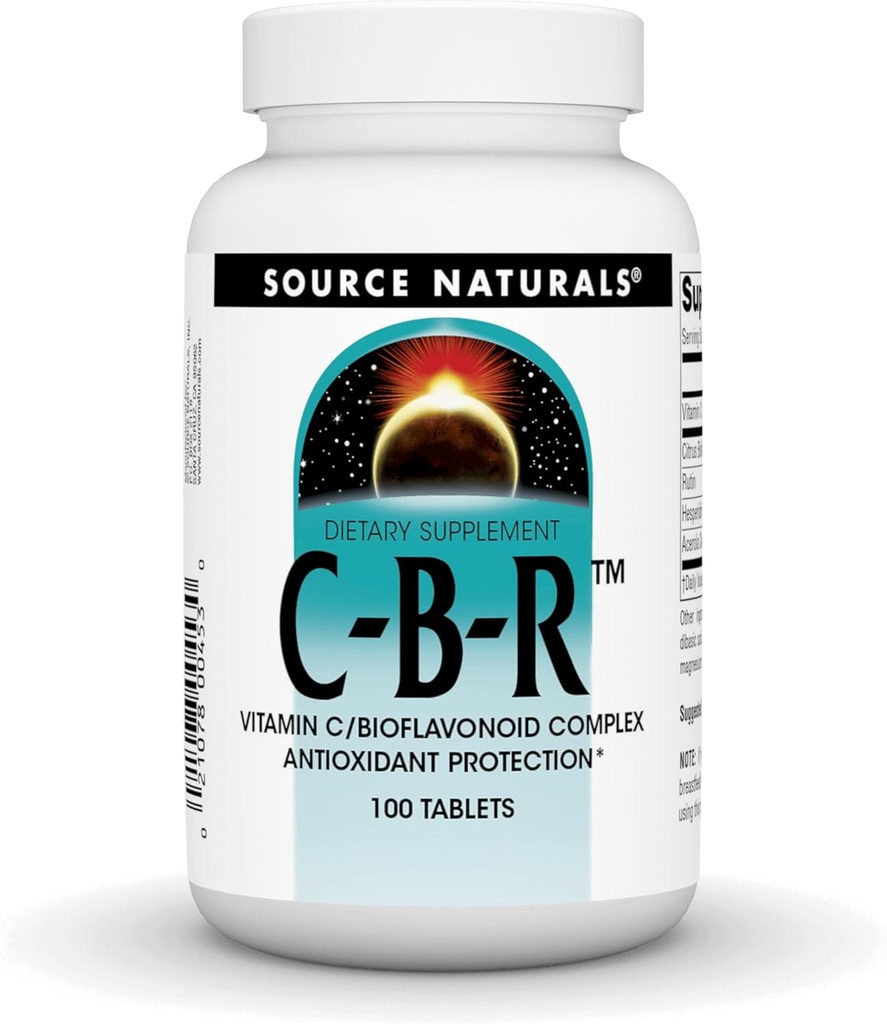 Vir Naturals C-B-R - Vitamin C, Bioflavonoid kompleks za zaščito antioksidant - 100 tablet