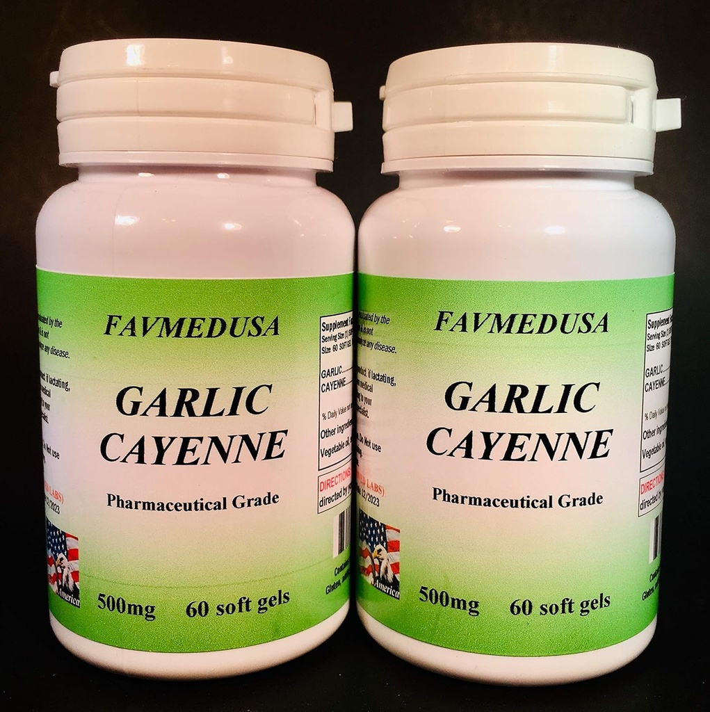 Česen Cayenne, Made in USA - 120 (2x60) softgels