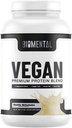 Biomentalni Vegan Protein Powder - Vanilla - Gluten-free - ne-GMO - na rastlinah osnovani proteini - Podpira hujšanje in rast mišic - Izboljšana absorpcija - Kot nalašč za moške in ženske - 2 lbs
