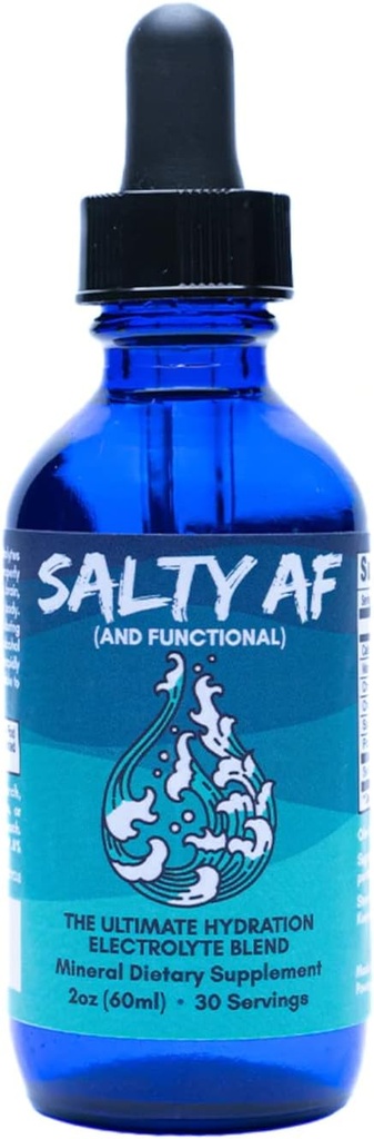 Eidon Ionic Minerali Slani in Funkcionalni - nesladkane kapljice tekočega elektrolita za vodo, Ultimate Hydration Support, Trace Mineral Supplement, Elektrolitis Drink Mešanica brez sladkorja, Non GSO - 2 oz
