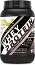 Amazing Muscle Whey Protein Isolate & Concentrate Supplement | Coconut Flavor | 25 G | 2 Lb (0.90 Kg) | Non-GMO | Gluten-Free | Made in USA