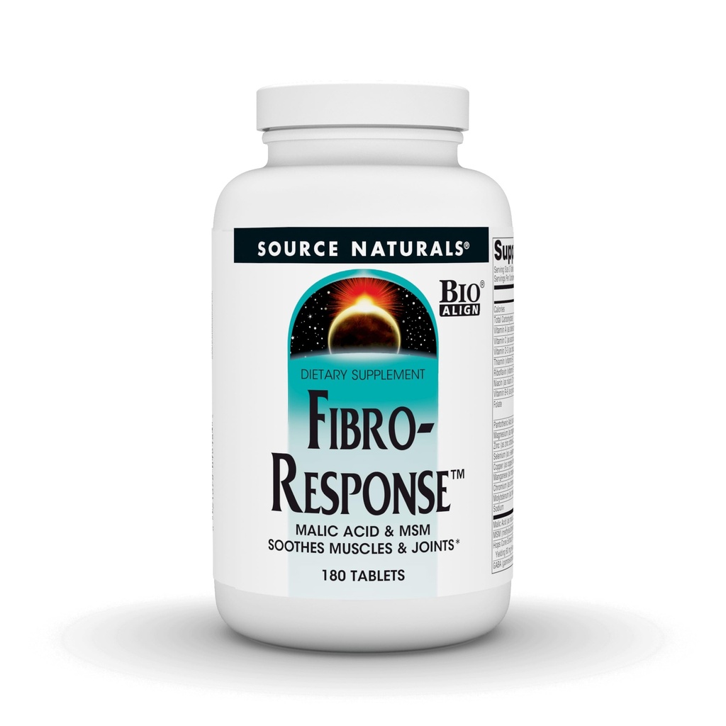 Vir Naturals Fibro- Response Bio-Uvrščena malinska kislina & MSM,180 Tablete