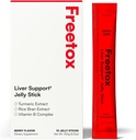 Freetox Jetra Detox Jetrna želeja – Pred-stranka Hangover Podpora & Naslednji dan Recover dodatek – Hidracija + Antioksidanti – Berry Flavor – 10 Pack