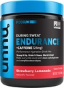 Nuun Hydration Vzdržljivost Powder, Jagodna limonada + kofein, Delovna podpora, 5 Essential Electrolities for Hydration + ogljikovi hidrati, Vegan, Non-GMO, (16 Servings - Canister)