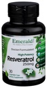Smaragdni laboratoriji Resveratrol - prehranska dopolnila z Resveratrolom za celično in kardiovaskularno podporo - 30 rastlinskih kapsul