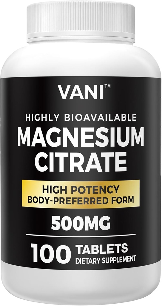 Magnezijev citrat 500MG 100 tablete- veganska varna, visoka absorpcija