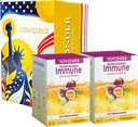 Imunski ojačevalec Fizzy Drink Mix Zeliščni dodatek izdelan z Astragalus, Ginger, Jujube, Atractylodes, Passion Fruit, No Umetni, 10packs (2 škatle)