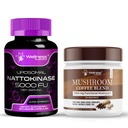 WELLNESS LABSRX Nattokinaza dopolnilne kapsule 5000 FU - goba kava mešanica