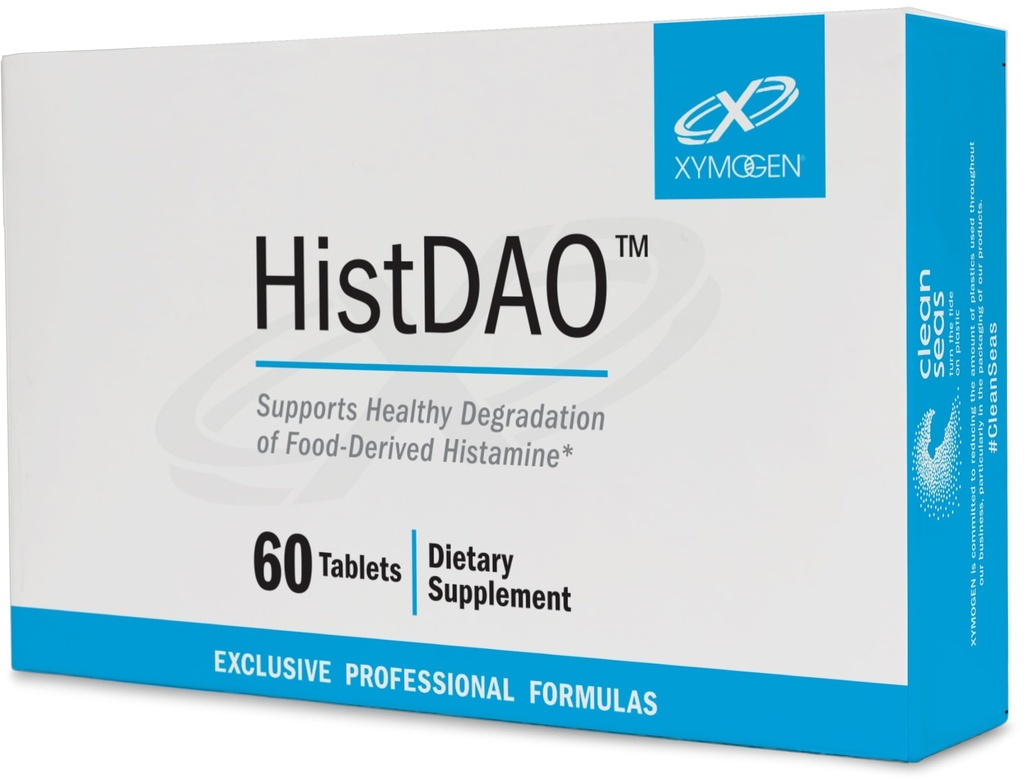 XYMOGEN HistDAO - DAO Enzyme dopolnilo za podporo zdravo degradacijo hrane-Dervived Histamin - Diamin oksidaza za digestivno zdravje 20.000 ADU na obrok (60 tablet)