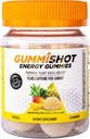 GummiShot Energy Gummies, 1125 mg kofeinskih žvečil na steklenico, dolgotrajni energijski ojačevalniki, tropski (15ct)