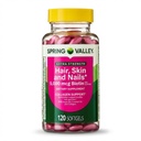 Spring Valley Extra Strength Hair, kože in nohti dieterija dodatek 120ct 5000 mcg