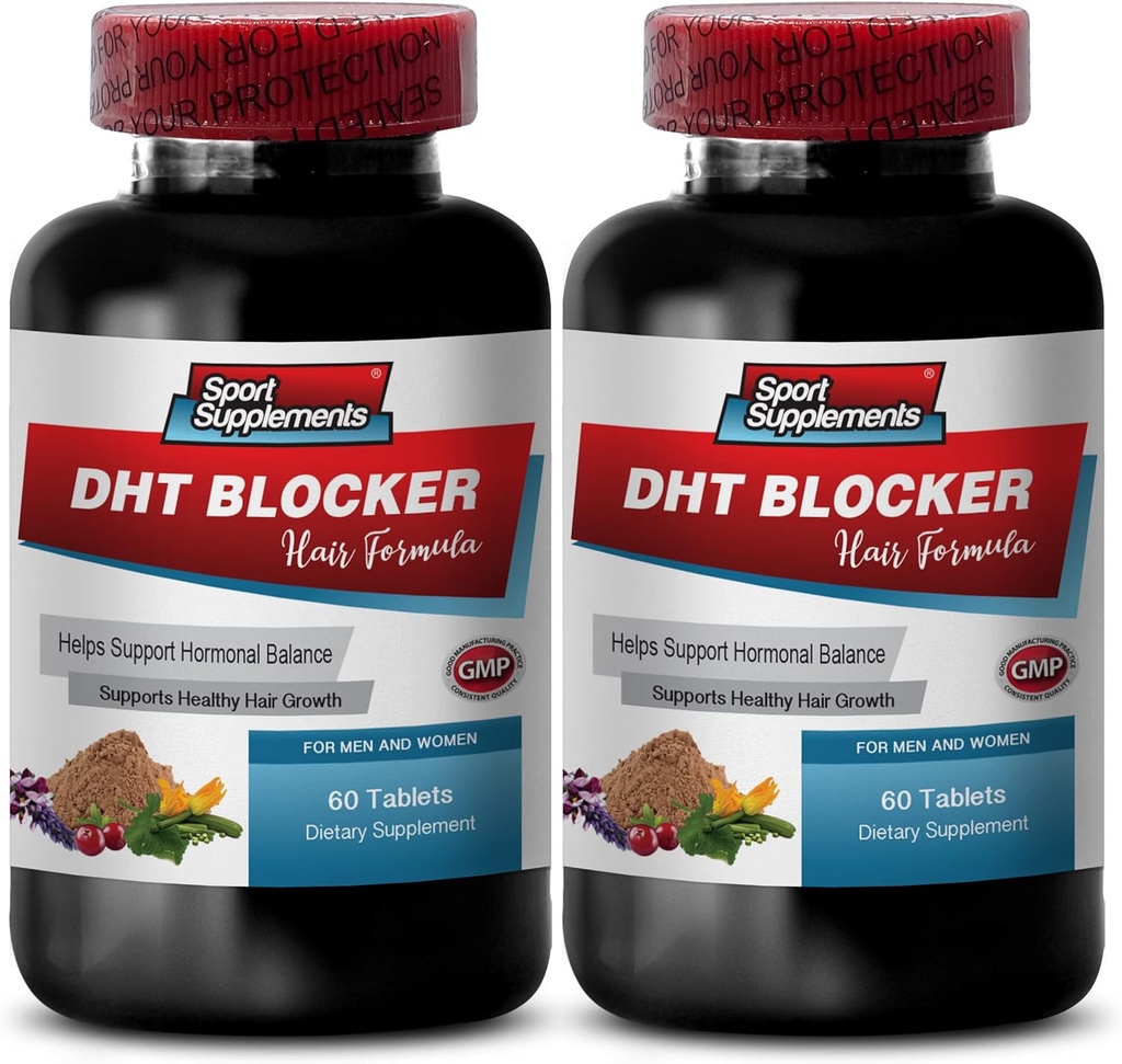 Lasje Rast las Vitamini brez biotina - DHT Bloker las Formula - Podpora Zdrava rast las - on shou wu za sive lase, Soy izoflavones dodatek, kudzu Root kapsule, dht Blocker - 2B 120 Cap