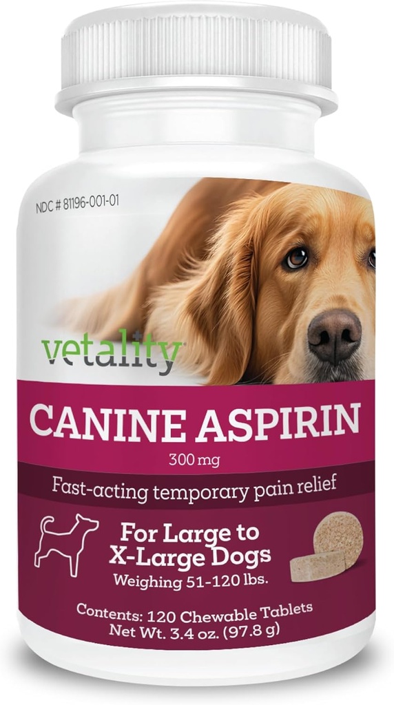 Vetalnost Pasji aspirin za pse 