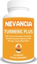 Kurkuma Plus - s kurkuma, glukozamin, hondroitin, Boswellia, metionin, MSM & več – 10 sestavin, ki podpirajo skupno, kosti, kožo, prebavljanje, zdravje srca in imunskega sistema - 60 kapsul