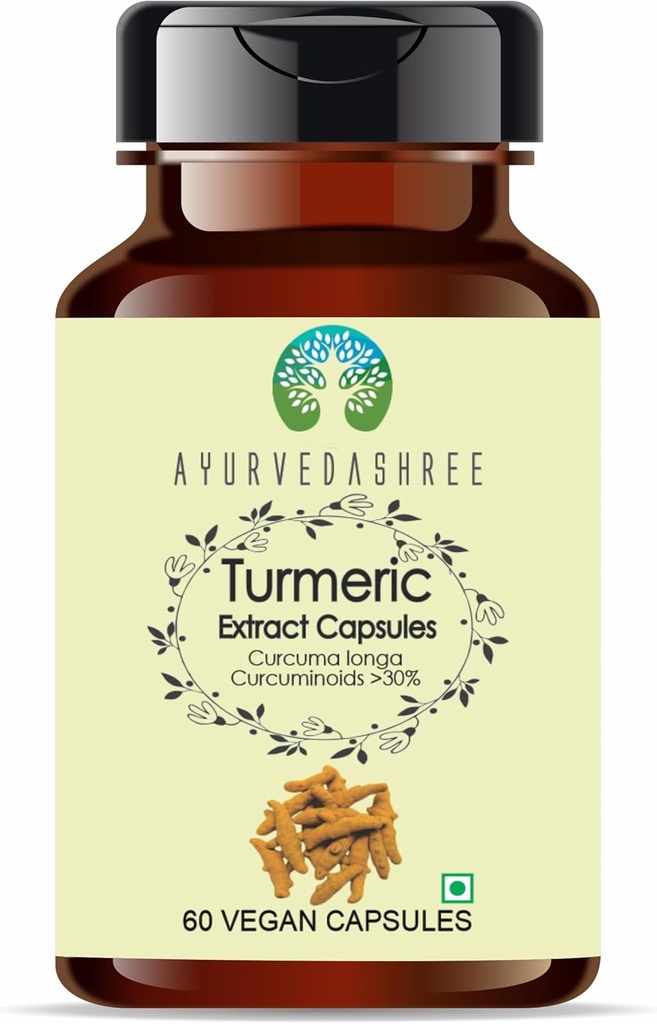 Kurkuma Extract 500mg - 60 Vegetarijanske kapsule 