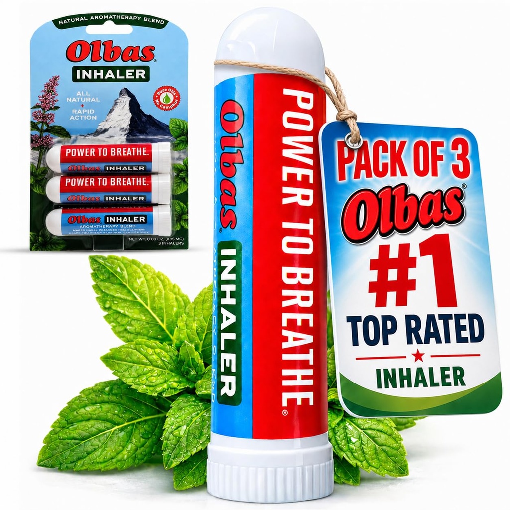 Olbas Nazal Relief Inhaler Aromaterapija/Aromatski inhalator, 0,01 Oz, 3-pak