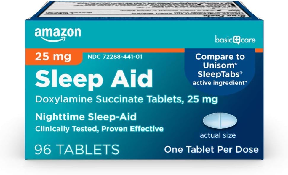 Tablete za pomoč pri spanju za odrasle, doksilaminski sukcinat 25 mg, 96