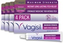Vagisil maksimalna moč Feminin Anti-srbeča krema z benzokainom za ženske, pomaga sprostiti Yeast draženje okužbe, ginekolog Tested, hitro deluje, Soothes in Cools kožo, 1 oz (Pack 4)