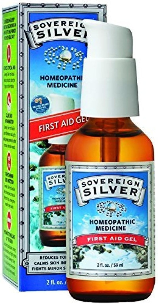 Suveren Silver First Aid Gel - homeopatska medicina, 2oz (59ml) - Bodite pripravljeni na življenje malo Mišaps (Pack z 2)
