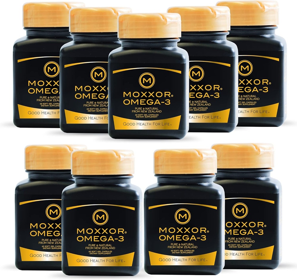Omega 3 Nova Zelandija Green Lipped Mussel Oil Soft geli za skupno podporo in mobilnost, Heart & Imunska podpora, Brez ribjega pookusa, 9-Pack, 540oft geli, 2-Soft geli na dan, 270 Dnevna dobava