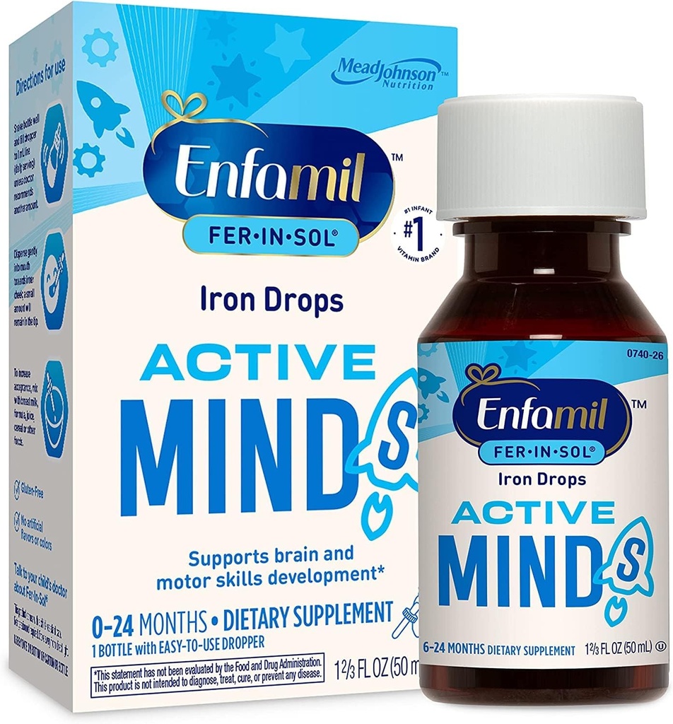 Enfamil kapljice fer-in-sol 50 ml