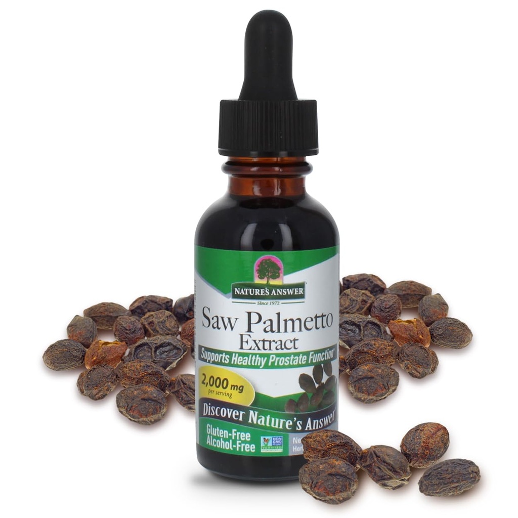 Narava odgovor Alkohol brez žaga Palmetto Berry Extract, 1-Fluid Ounce 