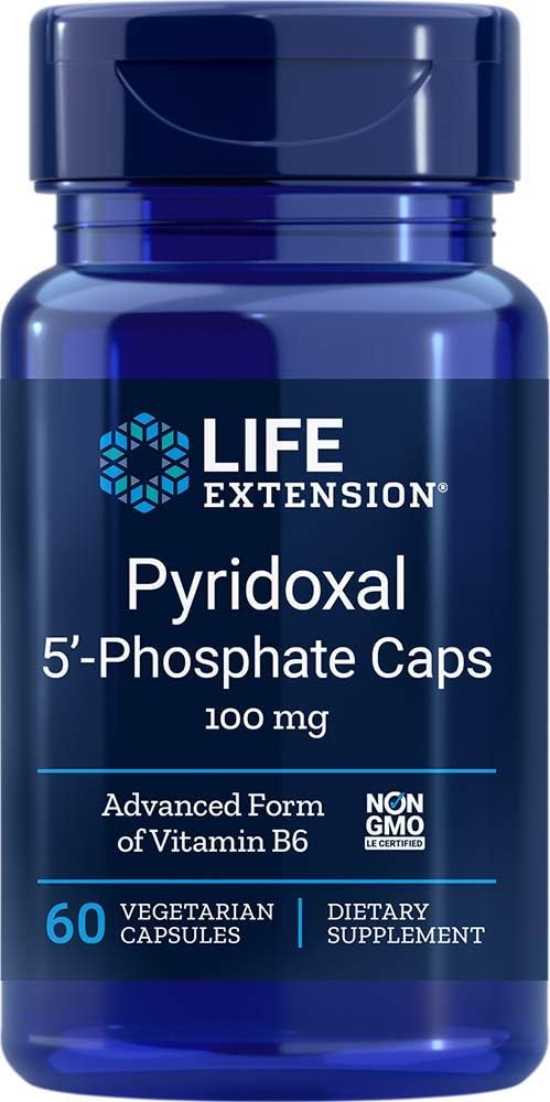 Piridoksal 5-Fosfat 100 Mg Vegetarijanske kapsule, 60- Count (120)