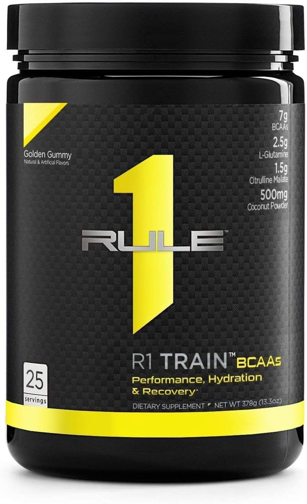 Pravilo 1 Proteini One R1 Vlak Bcaas 25 Serviranje Golden Gummy, 378 Gram
