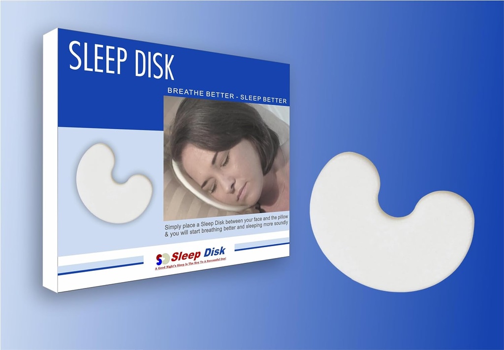 Disk za spanje dr. Organizator – lažje dihanje in boljše spanje z Ergonomsko peno disk – zmanjša smrčanje, poveča pretok zraka, ščiti kožo in trepalnice – super za alergije in udobje ponoči