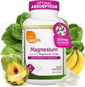 Zahler - Magnezij dopolnilne kapsule 200 mg (250 Count) Certified Kosher Bioactive Magnezijev Citrat za Max Absorpcija - Naravni magnezijev mineral za moške in ženske - Najboljši magnezijevi dodatki