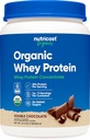 Nutricost Koncentrat organskih sirotkinih beljakovin, dvojno čokoladno aromo (1LB) - Gluten-free, Non-GMO