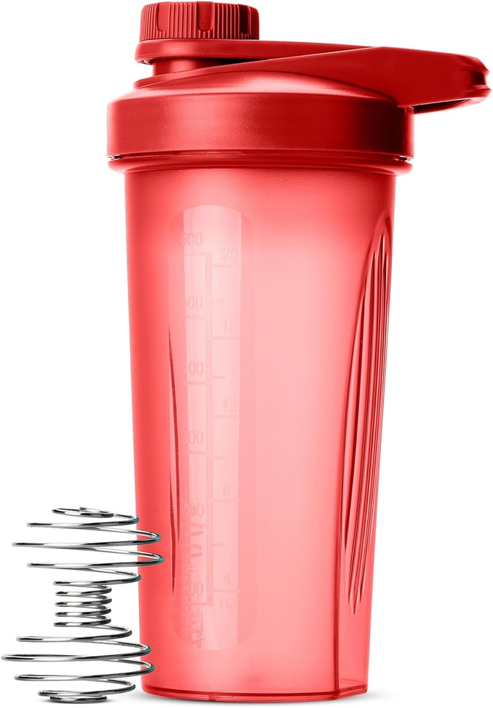 G. Pen-Shaker steklenica za proteinske mešanice, 28 oz, rdeča s Twist cap in žico Whisk žogo, Mixer Cup za pretrese