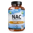 NaturaLife Labs N-acetil-L-Cysteine (NAC) 1600 mg – 100 kapsul, brez GMO in glutena