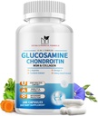 Glukozamin Chondroitin MSM Kapsule,glukozamin 1500 mg s kologenom, kurkuma, dodatki za moške,180 kapsul