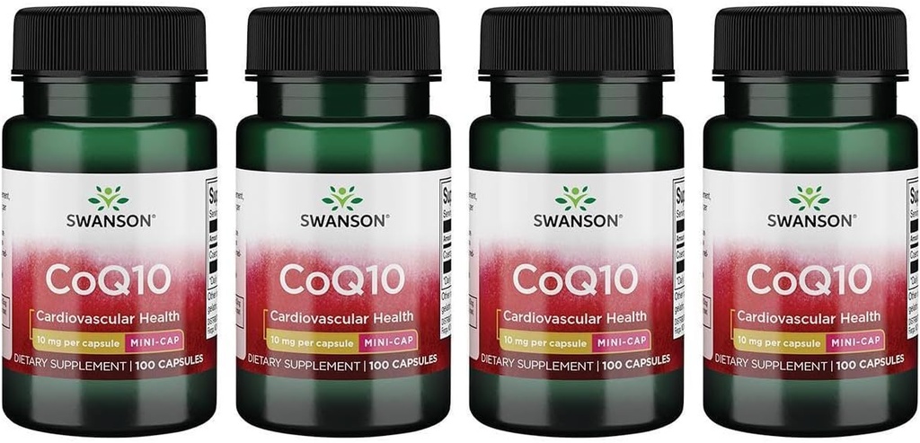 Swanson Coq10 - Mini cap 10 mg 100 Caps (4 pakiranja)