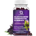 Glukozamin Chondroitin Gumies - 2-pak, dodatna moč 1500mg glukozamin z MSM & Elderberry, podpora prilagodljivosti, najboljša kartilacija in imunosubvent dodatek za moške in ženske - 60count (1 paket)