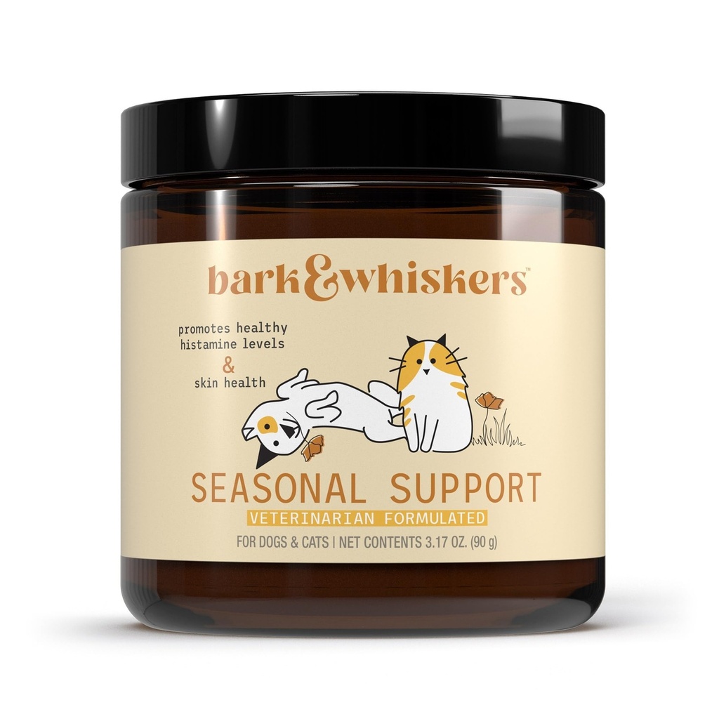 Bark & Whiskers Sezonska podpora, 3.17 Oz. (90 g), 90 Scoops, Antioksidant in imunske podpore, Veterinarski Formulirani, Non-GMO, Dr. Mercola